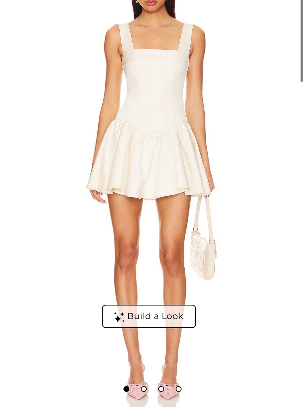 WeWoreWhat Corset Peplum Satin Mini Dress